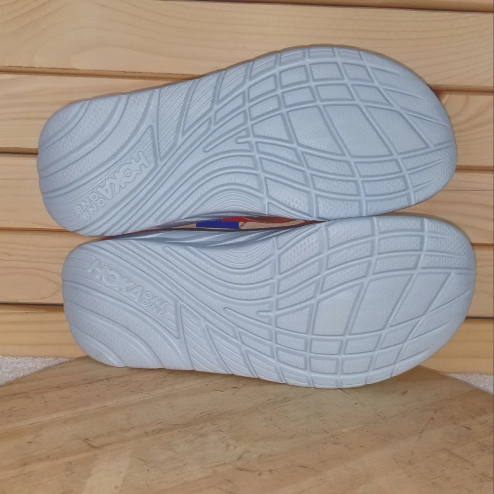 Hoka One One Ora Recovery Flip Flops Men's 14 US Fiesta Amber Yellow NEW